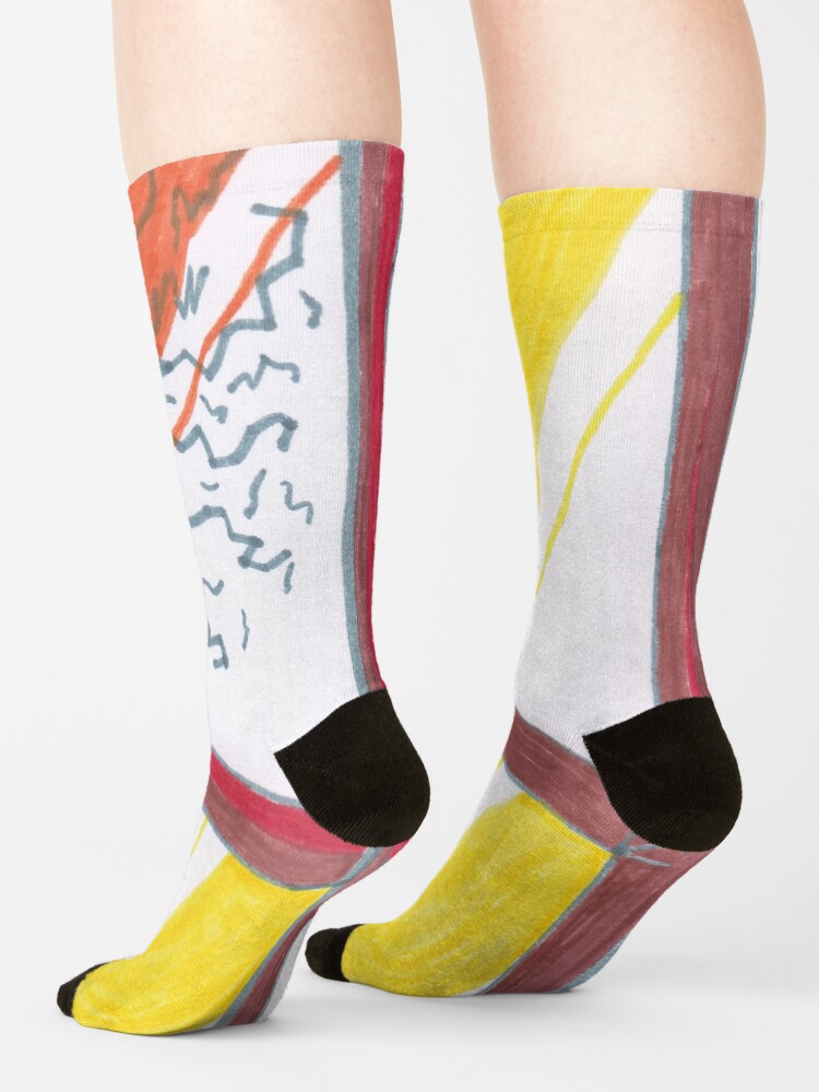 Alternate view of M.I. #20 |☽| Wrecked Window - Pane Pain Socks
