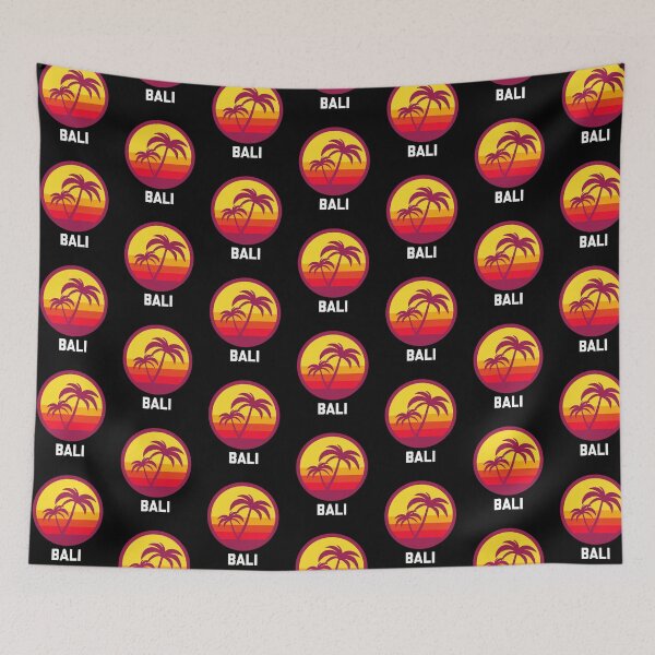 Item preview, Bali Indonesia Vintage Surfing Sunset Souvenir gift designed and sold by Rustic Valley Studio.