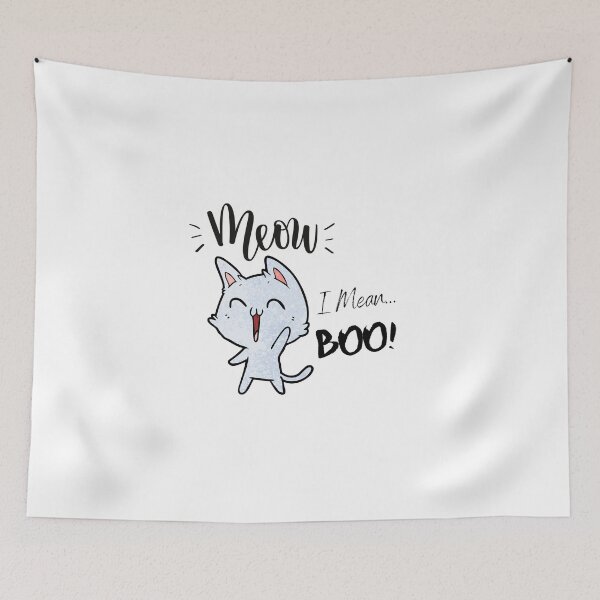 Item preview, Meow I Mean Boo - Funny designed and sold by CreativeMansion.