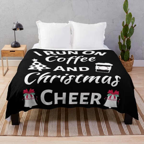 Item preview,  I Run On Coffee And Christmas Cheer - Funny Christmas Sayings designed and sold by chetan786.
