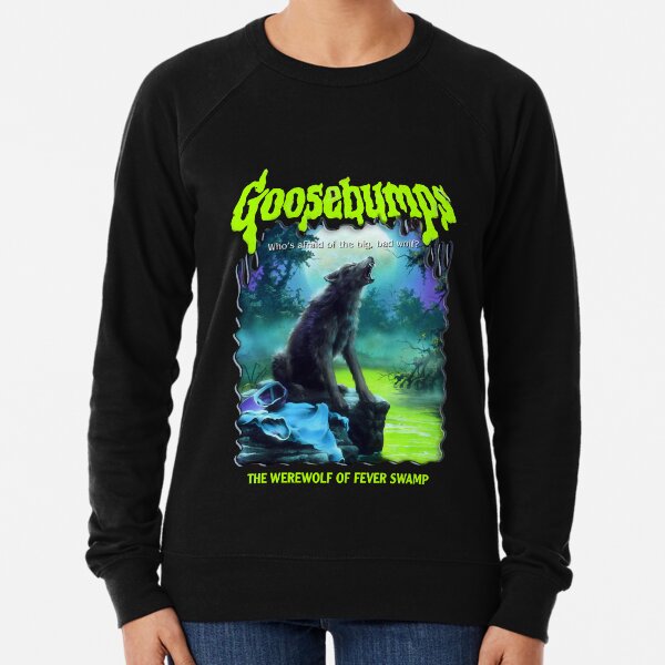 R.L. Stine Goosebumps Nightmare Halloween Werewolf Fever Swamp Lightweight Sweatshirt