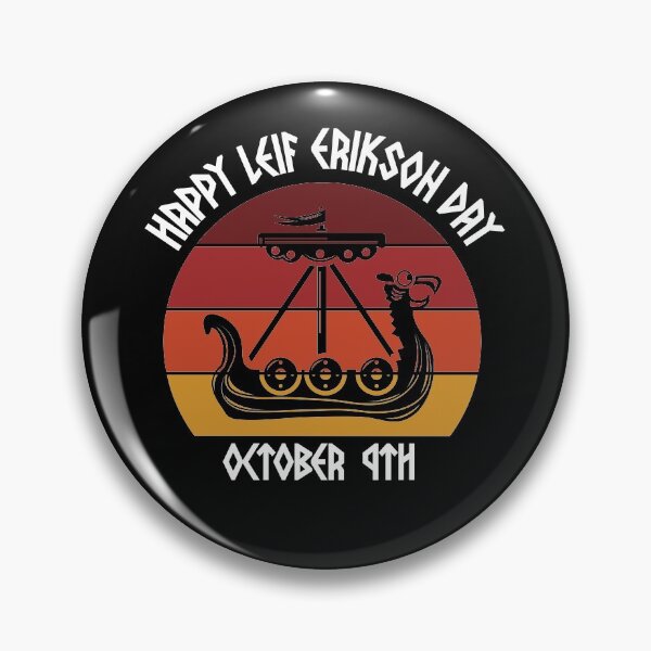 Item preview, Happy Leif Erikson Day Vikings Sunset designed and sold by RoguePixel.
