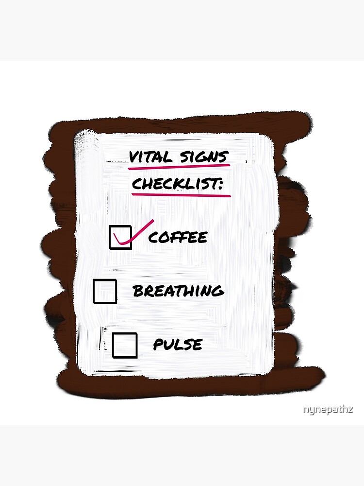 Vital Signs Checklist