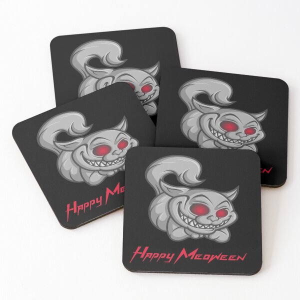 Item preview, Happy Meoween Demonic Chesire Cat Halloween Perfect on t-shirts To stickers designed and sold by LMcDs.
