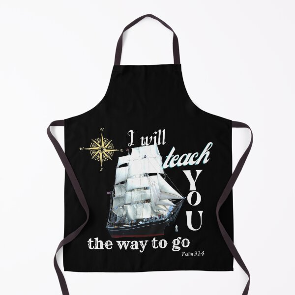 Item preview, Psalm 32:8 I Will Teach You the Way to Go Merchandise in White on Black (Excluding T-shirts) designed and sold by oorwinning.
