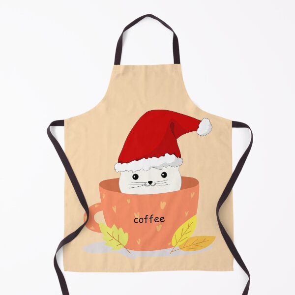 Item preview, Christmas Coffee Cat Santa designed and sold by LashCreations.