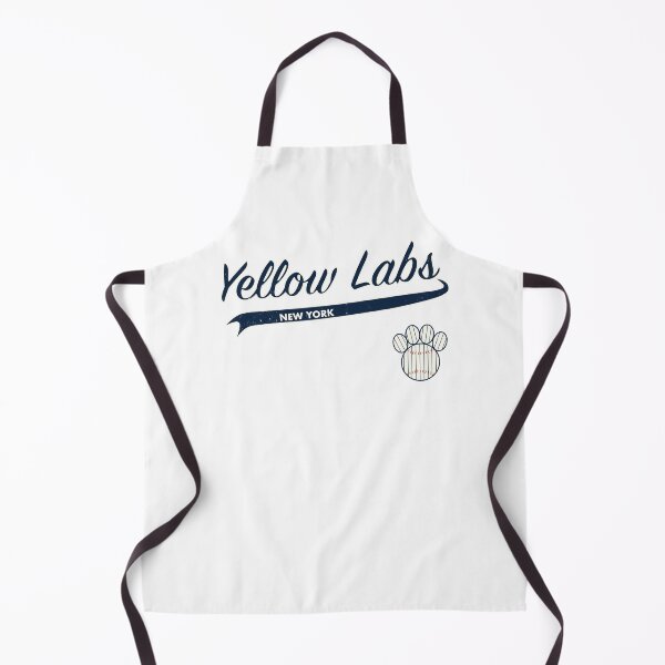 Item preview, Yellow Lab NEW YORK Baseball Script designed and sold by 8PawsStudio.