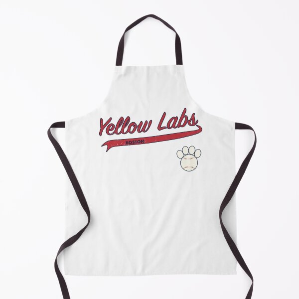 Item preview, Yellow Lab BOSTON Baseball Script designed and sold by 8PawsStudio.