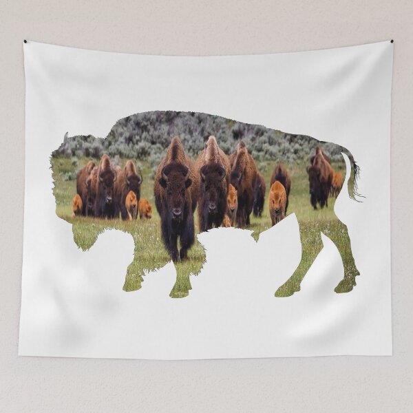 Item preview, herd of buffalo inside the buffalo designed and sold by Jessi-Sketches.