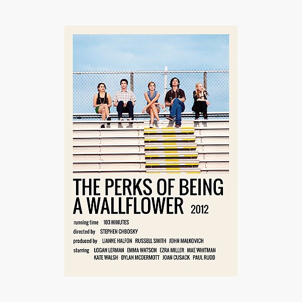 The perks of being a wallflower (2012) minimalist movie Photographic Print