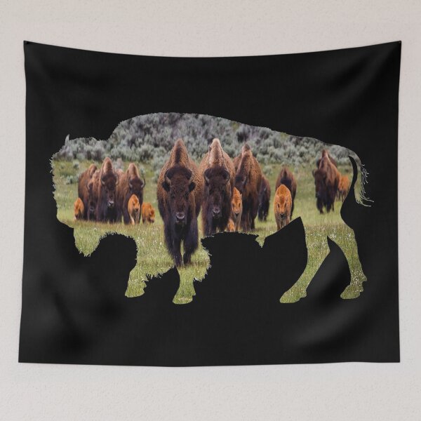 Item preview, herd of buffalo inside the buffalo designed and sold by Jessi-Sketches.