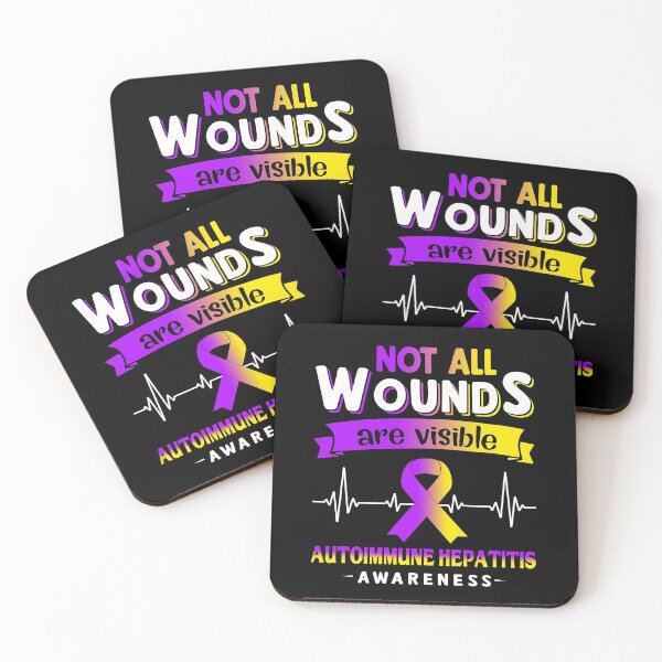 Item preview, Autoimmune Hepatitis Awareness Not All Wounds Are Visible designed and sold by Victormoratalla.