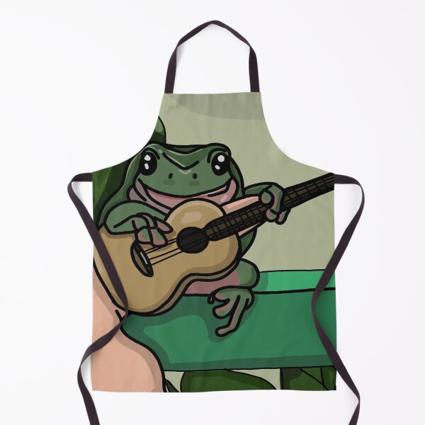 Item preview, Cute frog plays the guitar designed and sold by OneginaEvgenia.