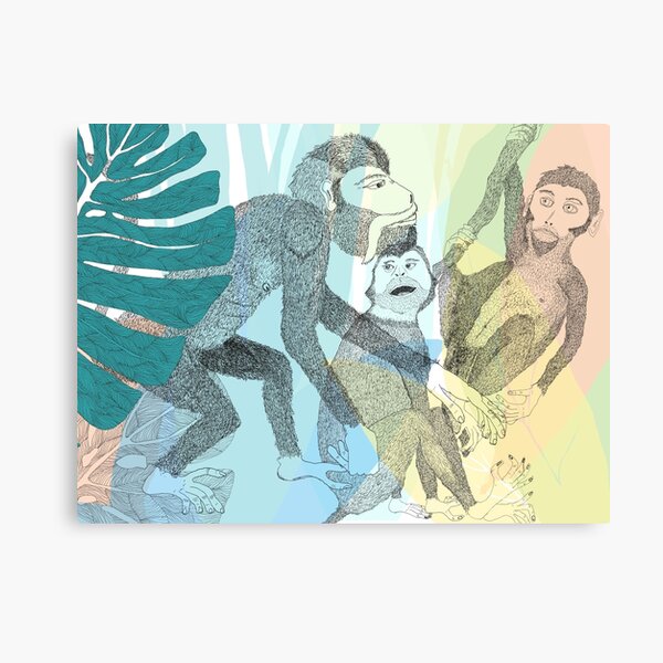 Dance with the monkeys Canvas Print