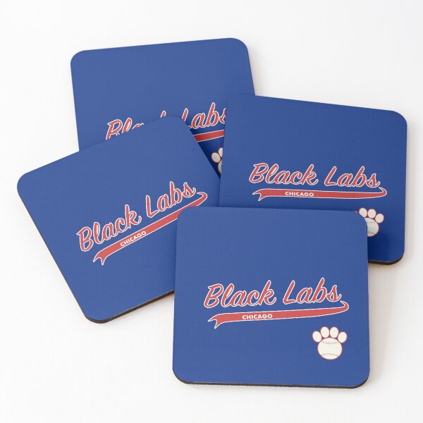 Item preview, Black Lab CHICAGO Baseball Script designed and sold by 8PawsStudio.