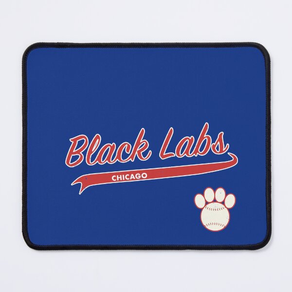 Item preview, Black Lab CHICAGO Baseball Script designed and sold by 8PawsStudio.