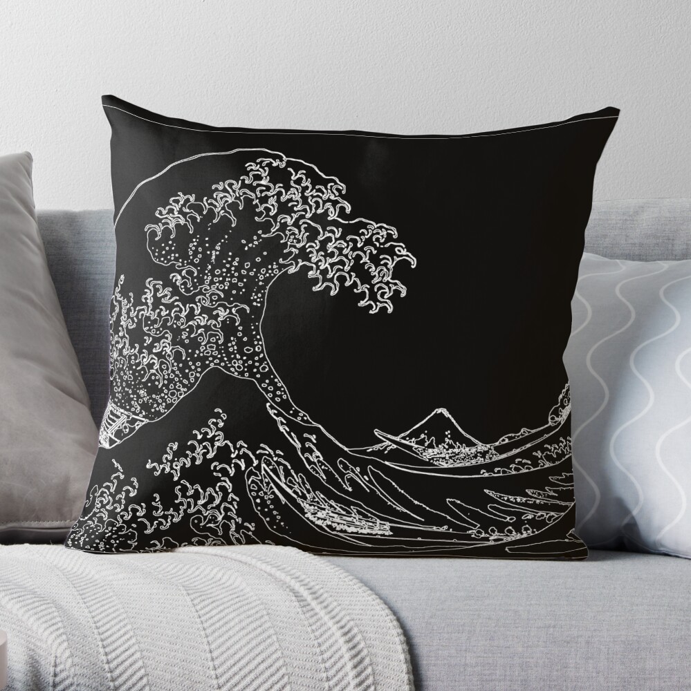 Large black throw clearance pillows