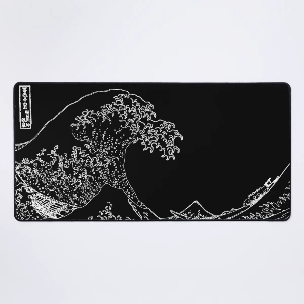 Great Wave Mouse Pad White Mousepads Big Gaming Mousepad