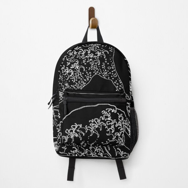 Item preview, Great Wave Outline Black and White designed and sold by ind3finite.