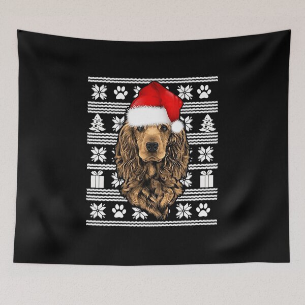 Item preview, Santa Cocker Spaniel Christmas Merry Gift Halloween Day, Thanksgiving, Christmas Day designed and sold by HeatherBradfor.