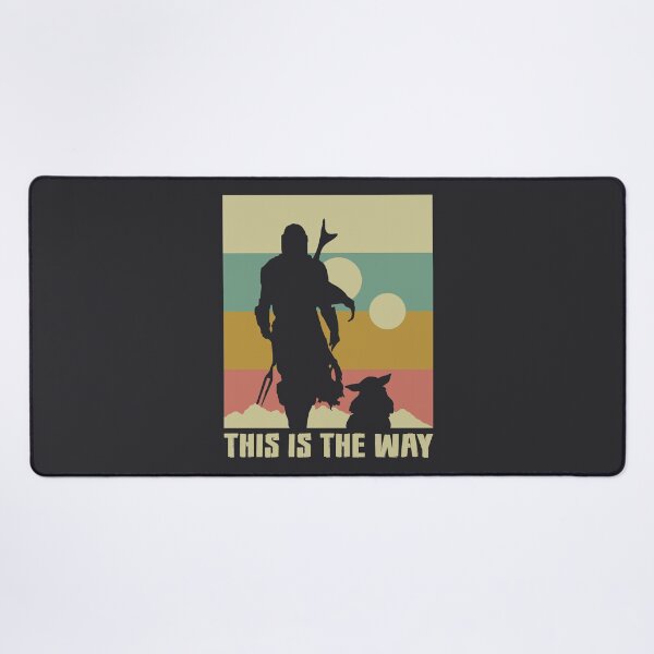 Mando vintage sunset Desk Mat