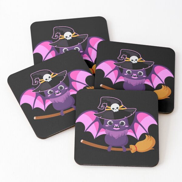 Item preview, Chauve-souris Mignonne d'Halloween Balai Chapeau De Sorcière designed and sold by bucktundBr.
