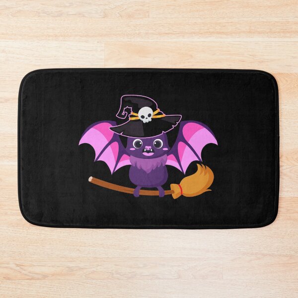 Item preview, Chauve-souris Mignonne d'Halloween Balai Chapeau De Sorcière designed and sold by bucktundBr.