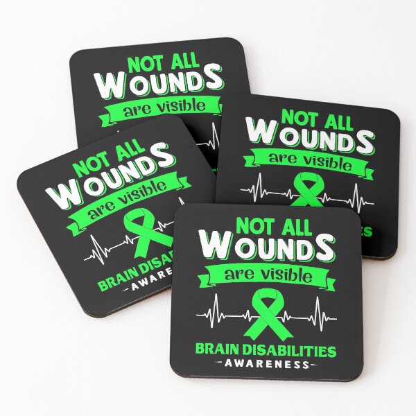 Item preview, Brain Disabilities Awareness Not All Wounds Are Visible designed and sold by Victormoratalla.