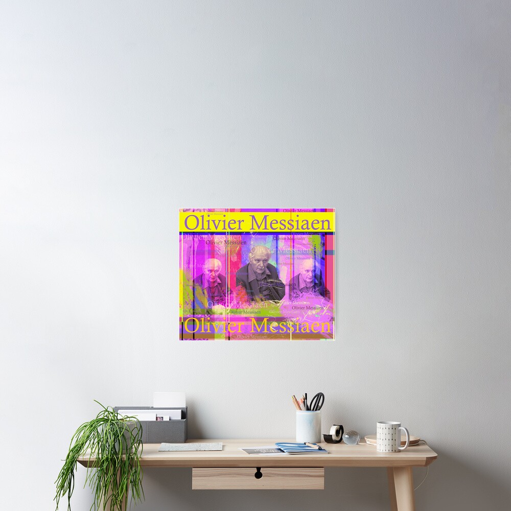 Olivier Messiaen Porträt Poster