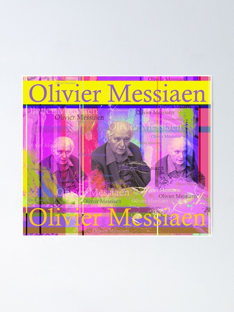 Alternative Ansicht von Olivier Messiaen Porträt Poster