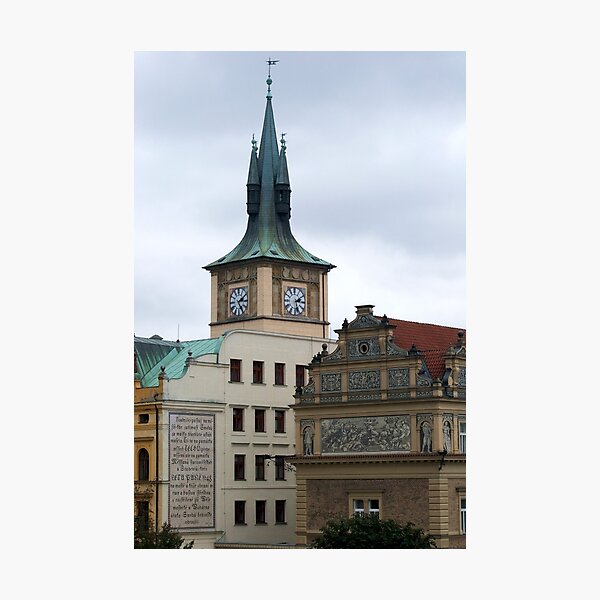 Spires and buildings in Prague Photographic Print
