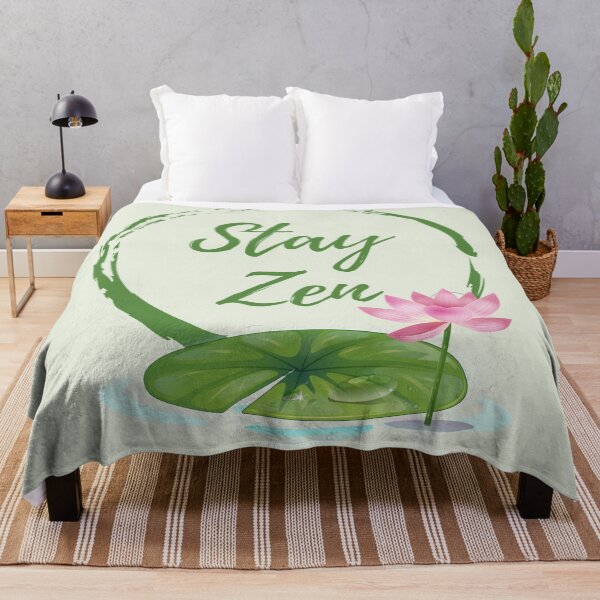 Item preview, Stay Zen - Zen Quote Lotus designed and sold by mooneko.