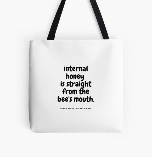 Poet's Notes #5 - Dianne Cikusa All Over Print Tote Bag