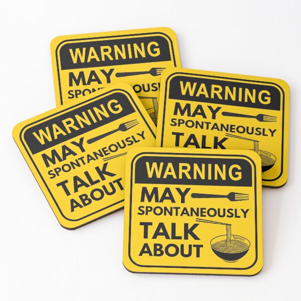 Item preview, Warning May Spontaneously Start Talking About Ramen designed and sold by MADINKSHOP.