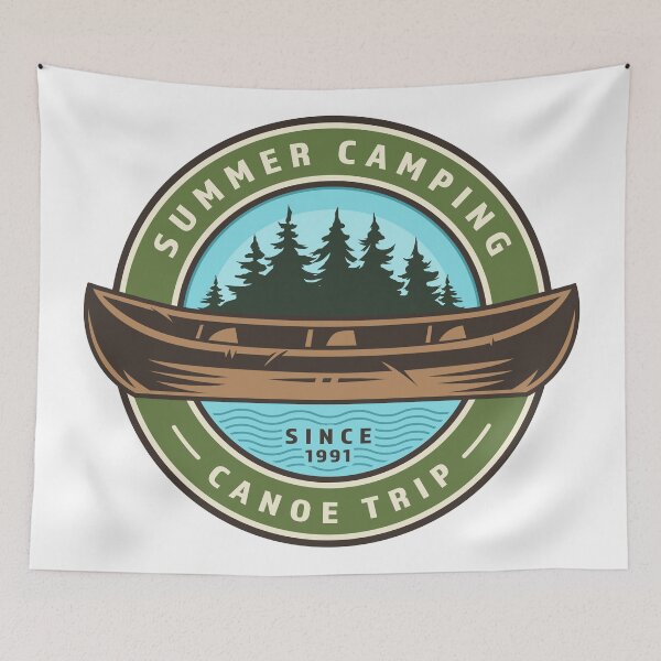Item preview, Summer Camping Canoe Trip designed and sold by Vector Scout Lab.