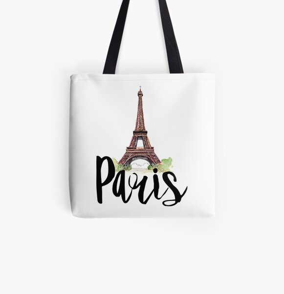 Paris All Over Print Tote Bag