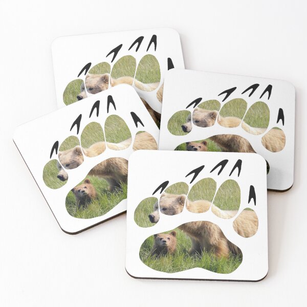 Item preview, Bear paw silhouette with bears inside  designed and sold by Jessi-Sketches.