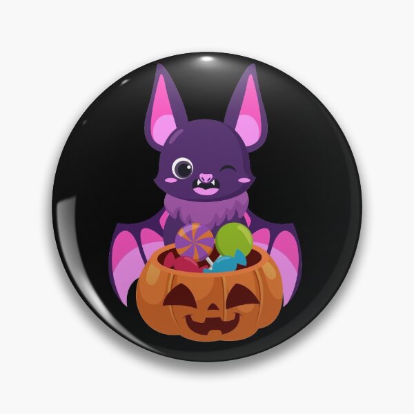 Item preview, Chauve-souris Mignonne Avec Citrouille-lanterne d'Halloween  designed and sold by bucktundBr.