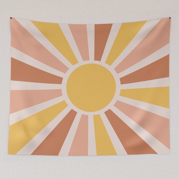 Item preview, Mid Century Modern Abstract Sun designed and sold by PeachyLitchi.