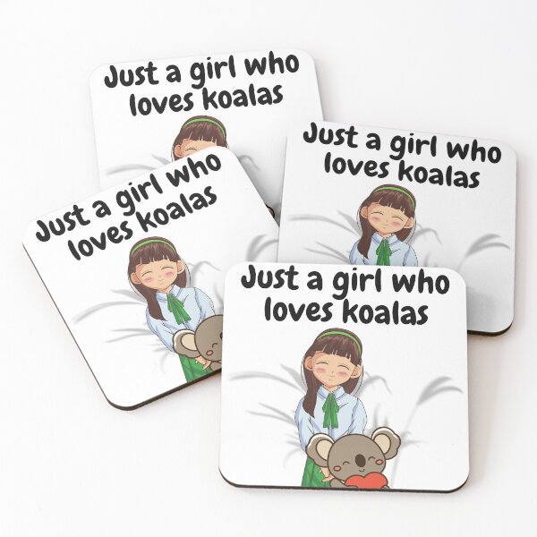 Item preview, Just a Girl Who Loves Koalas Cute designed and sold by UPSTORE-RB.