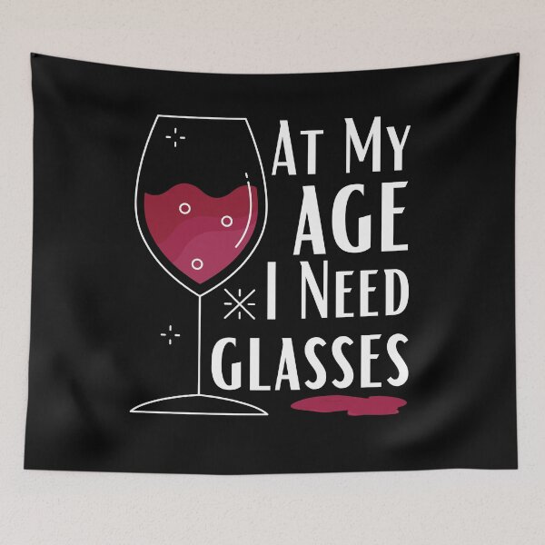 Item preview, At My Age All I Need Is Glasses designed and sold by ModkMerch.