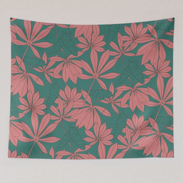 Item preview, Casava Leaves Pattern designed and sold by Chimp Champ.
