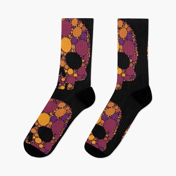 Item preview, International Dot Day | Autumn Polka Dot Fall Skull designed and sold by GravitiTees.
