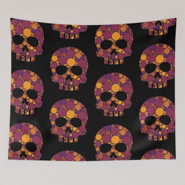 Item preview, International Dot Day | Autumn Polka Dot Fall Skull designed and sold by GravitiTees.