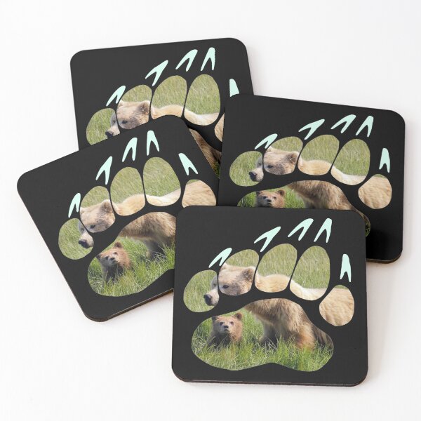 Item preview, Bear paw silhouette with bears inside  designed and sold by Jessi-Sketches.
