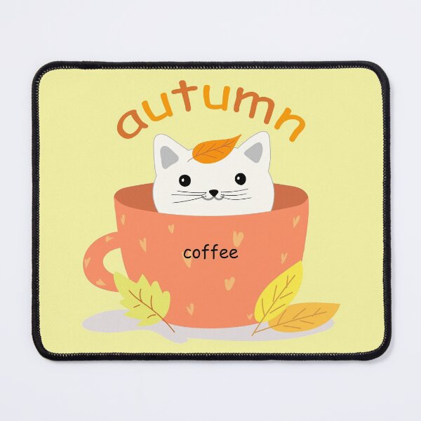 Item preview, Autumn Coffee Cat designed and sold by LashCreations.