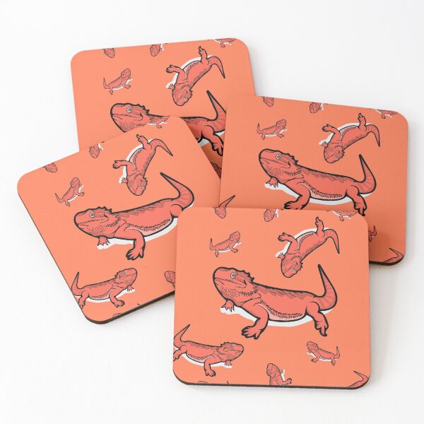 Bearded Dragon Fam Coasters (Set of 4)