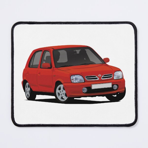Item preview, Nissan Micra (March) K11C - illustration - red designed and sold by knappidesign.