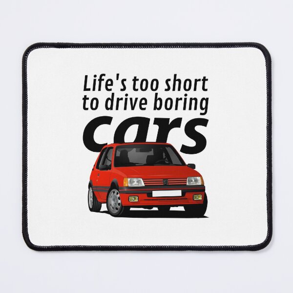 Item preview, Life's too short to drive boring cars - Pug 205 GTi - red designed and sold by knappidesign.