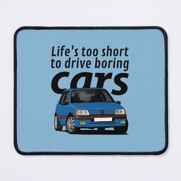 Item preview, Life's too short to drive boring cars - 205 GTi - blue designed and sold by knappidesign.